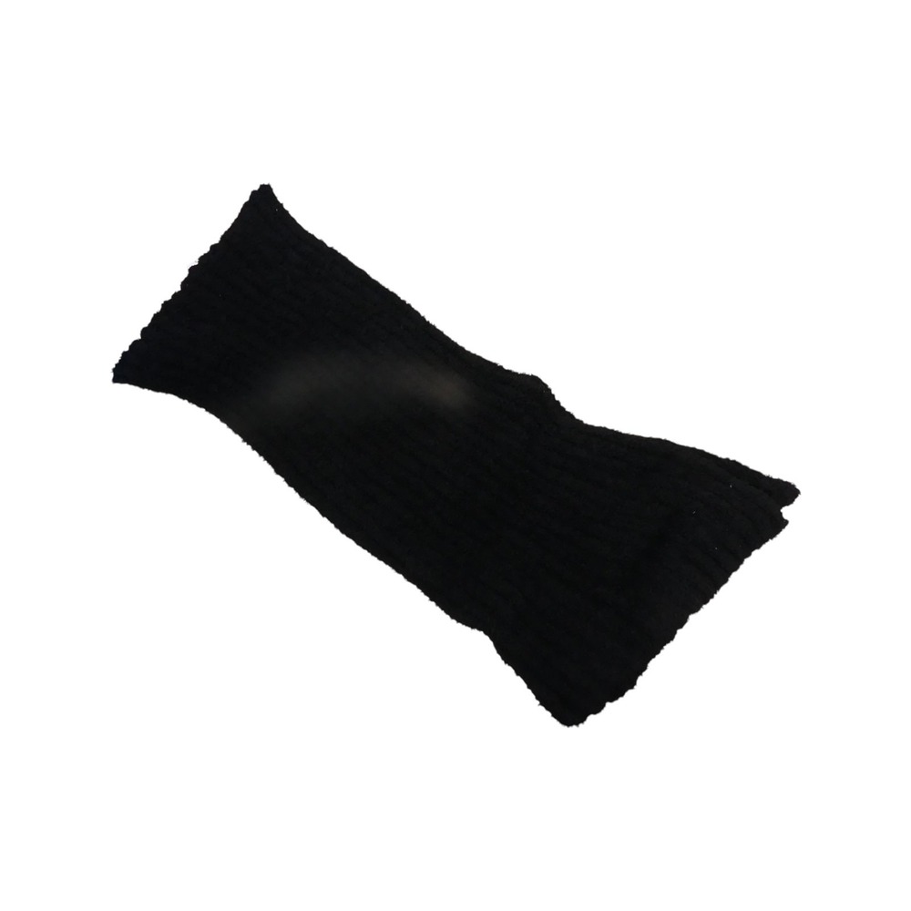 Time and Tru Oblong Scarf Womens OS Black NWT Cozy Ribbed Knit TT214215